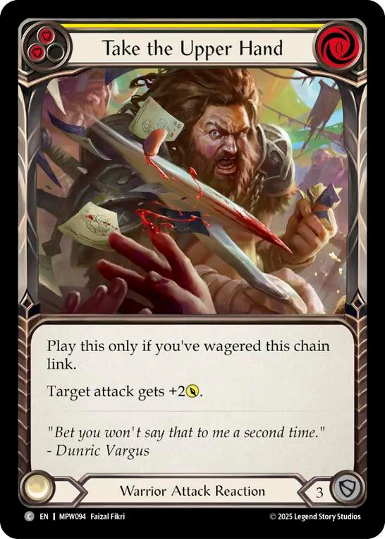 Image for Take the Upper Hand (Yellow) (MPW094) (Mastery Pack Warrior) (MPW) - Flesh and Blood TCG