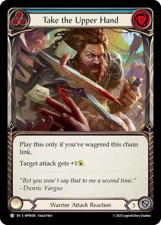 Image for Take the Upper Hand (Blue) (MPW095) (Mastery Pack Warrior) (MPW) - Flesh and Blood TCG