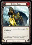 Image for Driving Blade (Red) (MPW102) (Mastery Pack Warrior) (MPW) - Flesh and Blood TCG