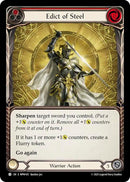 Image for Edict of Steel (Red) (MPW103) (Mastery Pack Warrior) (MPW) - Flesh and Blood TCG