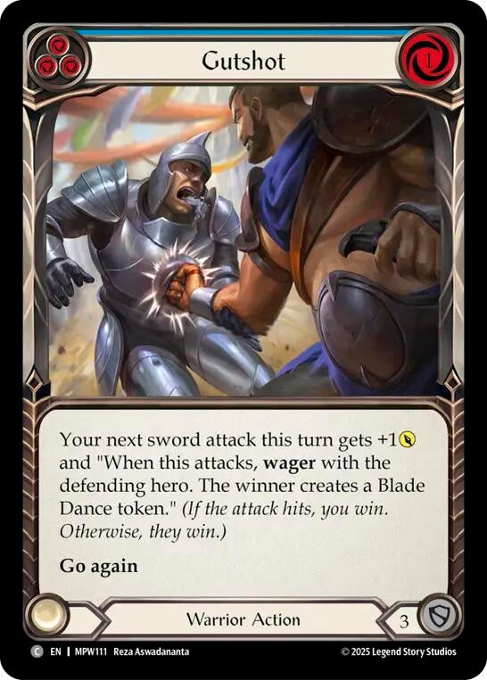 Image for Gutshot (Blue) (MPW111) (Mastery Pack Warrior) (MPW) - Flesh and Blood TCG