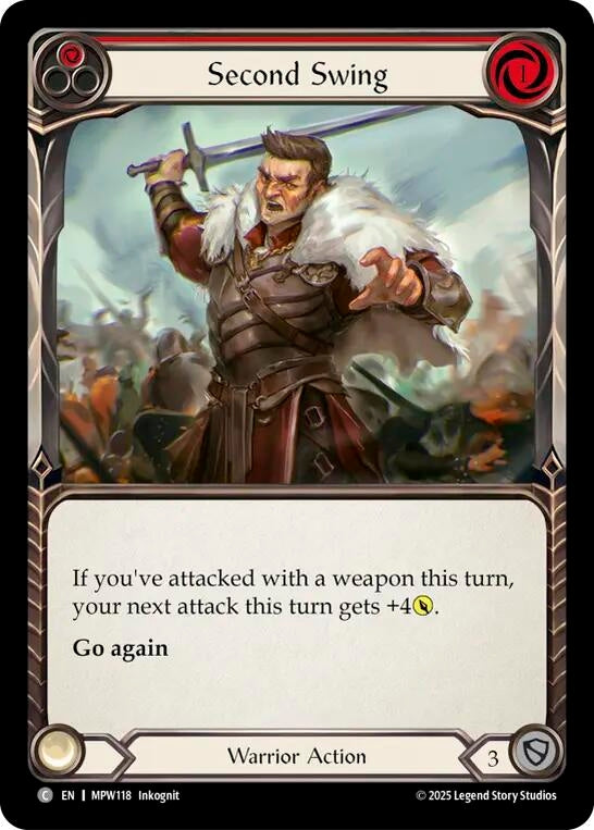Image for Second Swing (Red) (MPW118) (Mastery Pack Warrior) (MPW) - Flesh and Blood TCG