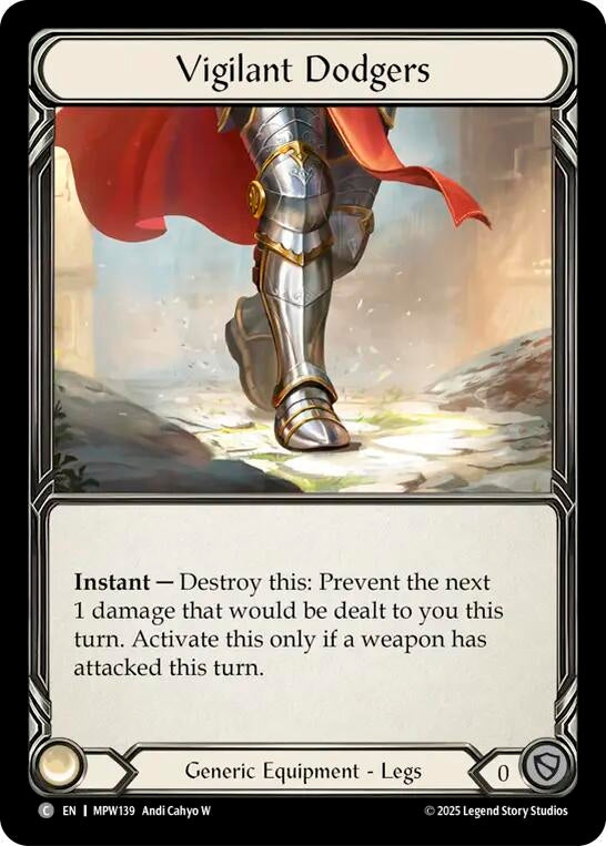 Image for Vigilant Dodgers (MPW139) (Mastery Pack Warrior) (MPW) - Flesh and Blood TCG