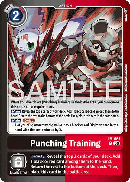 Image for Punching Training (LM-061 P) (Limited Card Pack -Final Crest-) (LM-08) - Digimon Card Game