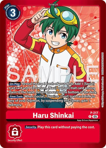 Image for Haru Shinkai (P-217 P) (Limited Card Pack -Final Crest-) (LM-08) - Digimon Card Game