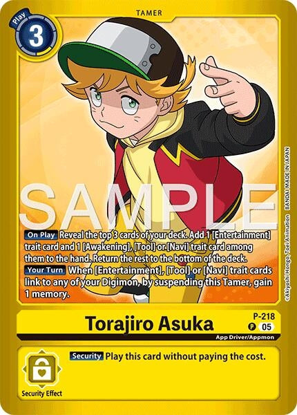 Image for Torajiro Asuka (P-218 P) (Limited Card Pack -Final Crest-) (LM-08) - Digimon Card Game