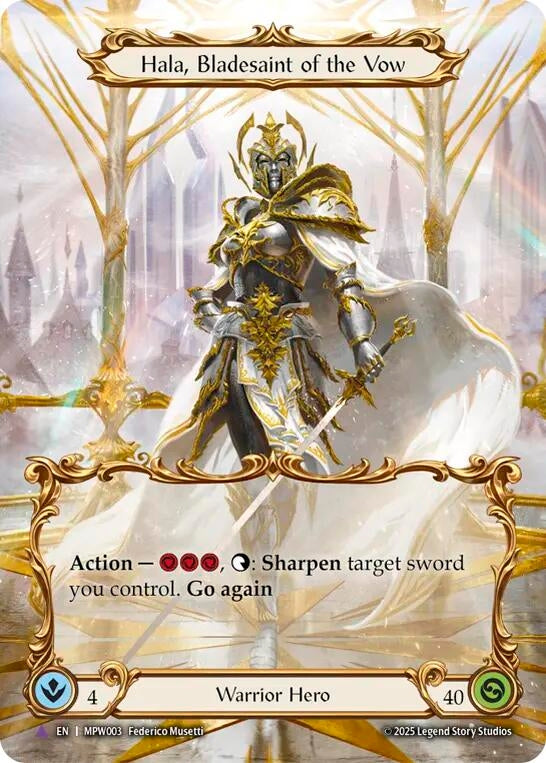 Image for Hala, Bladesaint of the Vow (Marvel) (Mastery Pack Warrior) (MPW) - Flesh and Blood TCG