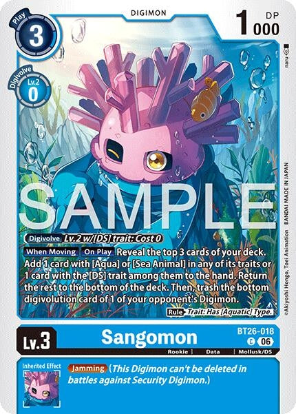Image for Sangomon (BT26-018 C) (Timeless Bonds) (BT-26) - Digimon Card Game