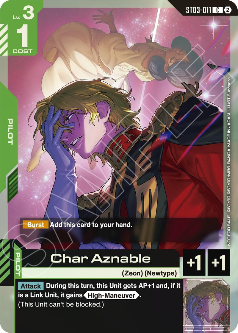 Image for Char Aznable (World Championship Regionals 26-27 Season 2) (ST03-011) (Gundam Promotional Cards) (GCG-PR) - Gundam Card Game