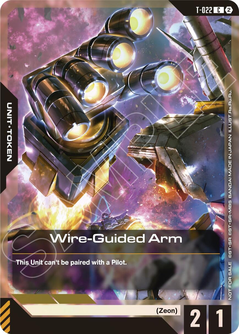 Image for Wire-Guided Arm (T-022) Token (Right Hand) (World Championship Regionals 26-27 Season 2) (T-022) (Gundam Promotional Cards) (GCG-PR) - Gundam Card Game