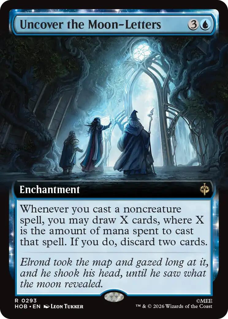 Uncover the Moon-Letters (Extended Art) (293) (The Hobbit)