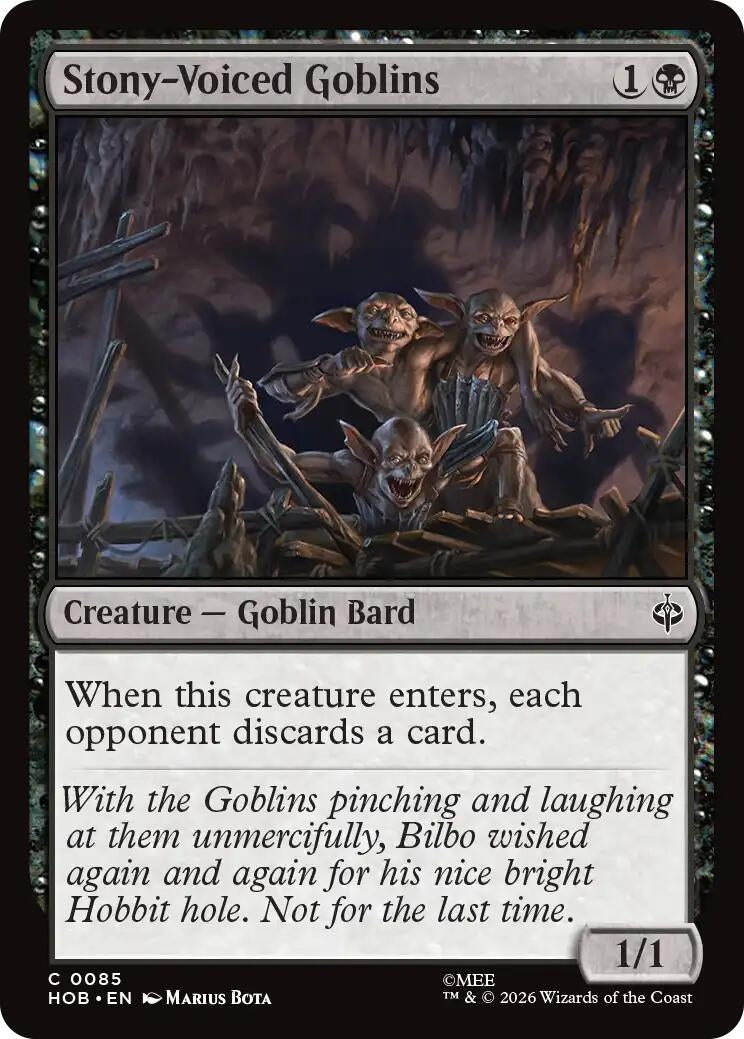 Stony-Voiced Goblins (85) (The Hobbit)