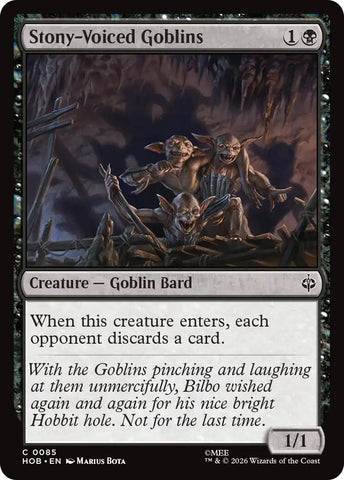 Stony-Voiced Goblins (85) (The Hobbit)