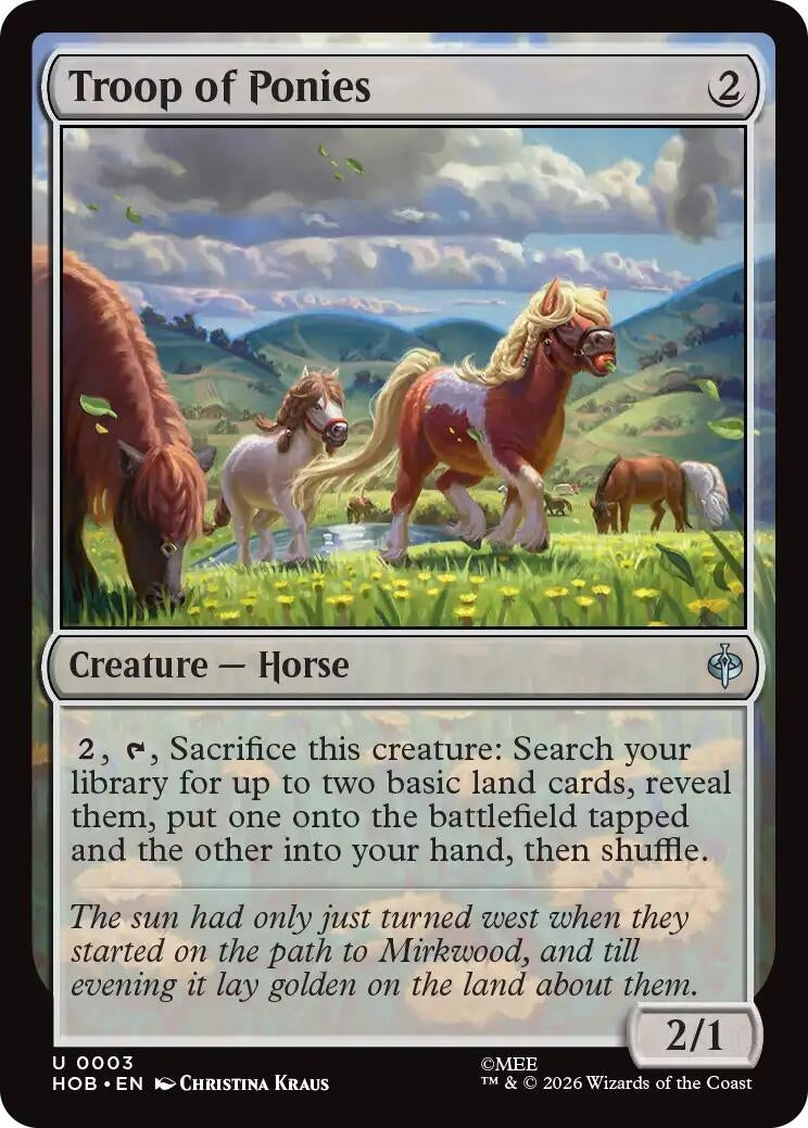 Troop of Ponies (3) (The Hobbit)