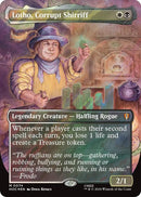 Image for Lotho, Corrupt Shirriff (Borderless) (Surge Foil) (74) (The Hobbit: Eternal-Legal) (HOC) - Magic: The Gathering