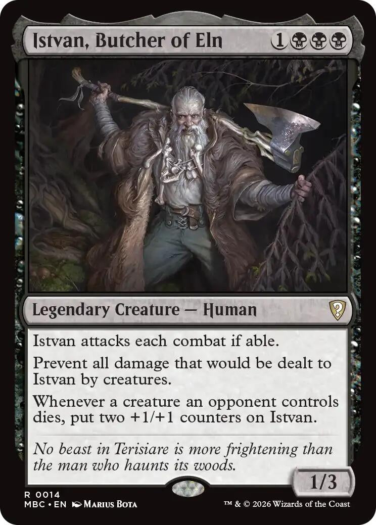 Image for Istvan, Butcher of Eln (14) (Mystery Booster Commander Edition) (MBC) - Magic: The Gathering