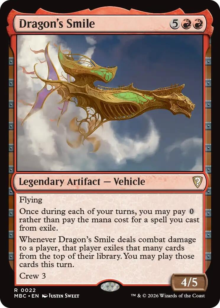 Image for Dragon's Smile (22) (Mystery Booster Commander Edition) (MBC) - Magic: The Gathering
