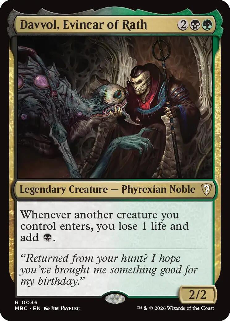 Image for Davvol, Evincar of Rath (36) (Mystery Booster Commander Edition) (MBC) - Magic: The Gathering