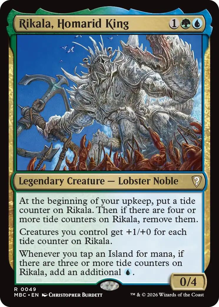 Image for Rikala, Homarid King (49) (Mystery Booster Commander Edition) (MBC) - Magic: The Gathering