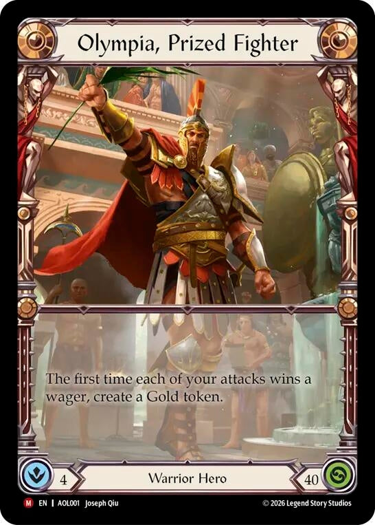 Image for Olympia, Prized Fighter (Armory Deck: Olympia, Prized Fighter) (AOL) - Flesh and Blood TCG