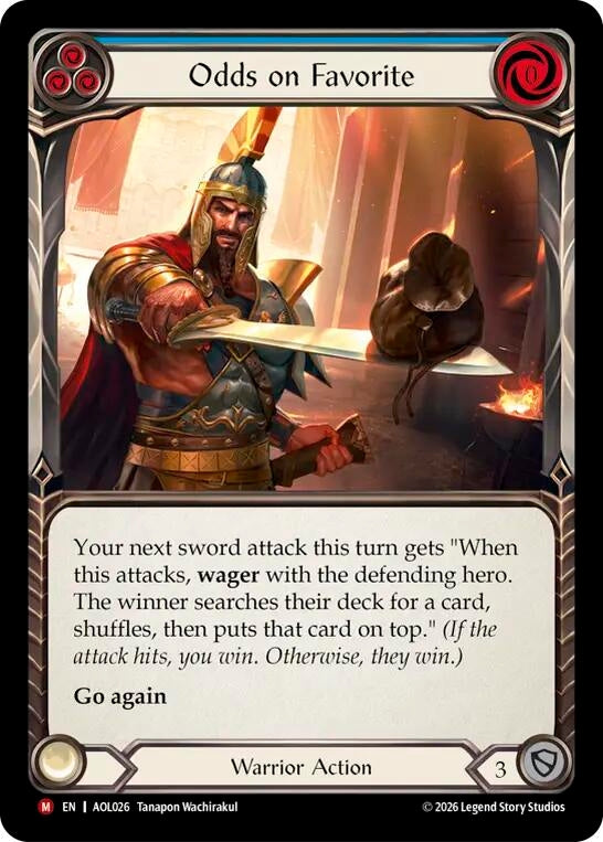 Image for Odds on Favorite (AOL026) (Armory Deck: Olympia, Prized Fighter) (AOL) - Flesh and Blood TCG
