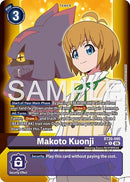 Image for Makoto Kuonji (Alternate Art) (BT26-095 R) (Timeless Bonds) (BT-26) - Digimon Card Game