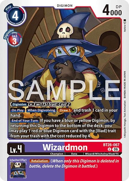 Image for Wizardmon (BT26-067 U) (Timeless Bonds) (BT-26) - Digimon Card Game