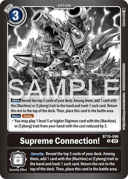 Image for Supreme Connection! (BT15-096 R) (Limited Card Pack -Final Crest-) (LM-08) - Digimon Card Game