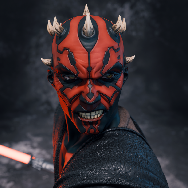 Ahsoka Tano vs Darth Maul Resin Diorama - view 8