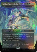 Image for Miku, Song of the People - Trostani, Selesnya's Voice (Display Commander) - Thick Stock (2443) (Secret Lair Drop Series) (SLD) - Magic: The Gathering