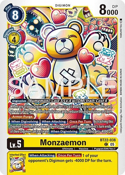 Image for Monzaemon (BT22-038 C) (Limited Card Pack -Final Crest-) (LM-08) - Digimon Card Game