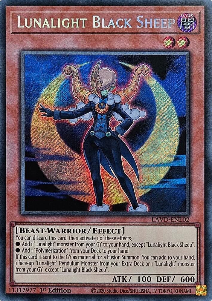 Image for Lunalight Black Sheep (Secret Rare) (LAVD-ENL02) (Legendary Arc-V Decks) (LAVD) - YuGiOh