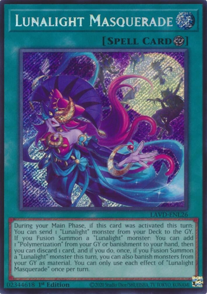 Image for Lunalight Masquerade (Secret Rare) (LAVD-ENL26) (Legendary Arc-V Decks) (LAVD) - YuGiOh