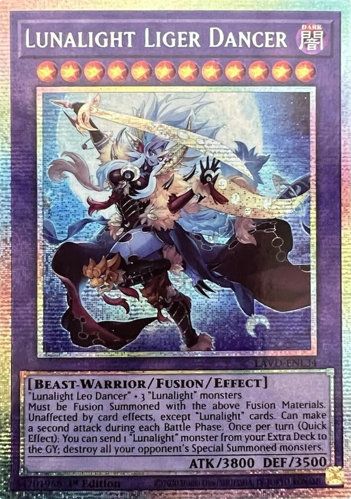 Image for Lunalight Liger Dancer (Starlight Rare) (LAVD-ENL34) (Legendary Arc-V Decks) (LAVD) - YuGiOh