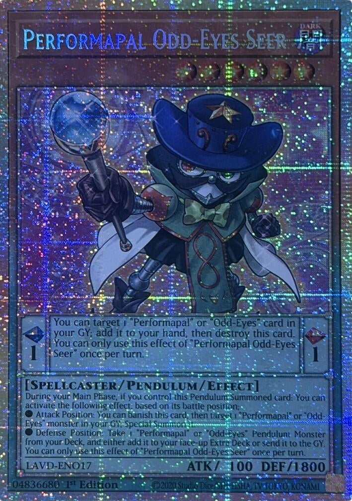 Image for Performapal Odd-Eyes Seer (Starlight Rare) (LAVD-ENO17) (Legendary Arc-V Decks) (LAVD) - YuGiOh