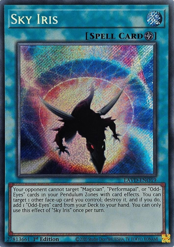 Image for Sky Iris (Secret Rare) (LAVD-ENO19) (Legendary Arc-V Decks) (LAVD) - YuGiOh