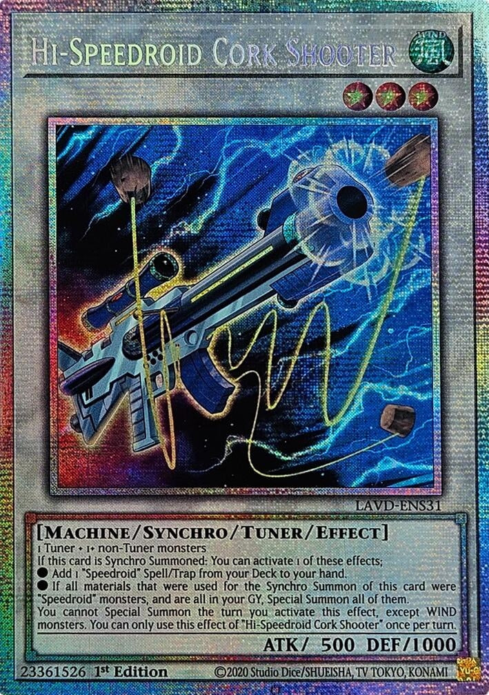 Image for Hi-Speedroid Cork Shooter (Starlight Rare) (LAVD-ENS31) (Legendary Arc-V Decks) (LAVD) - YuGiOh