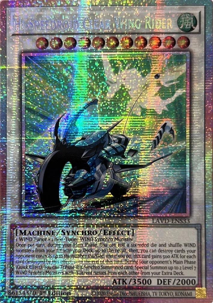 Image for Hi-Speedroid Clear Wing Rider (Starlight Rare) (LAVD-ENS33) (Legendary Arc-V Decks) (LAVD) - YuGiOh