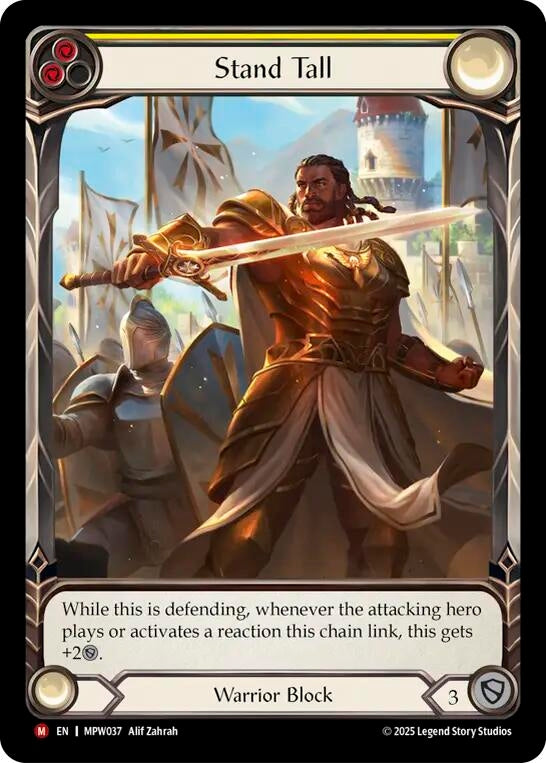 Image for Stand Tall (Extended Art) (MPW037) (Mastery Pack Warrior) (MPW) - Flesh and Blood TCG