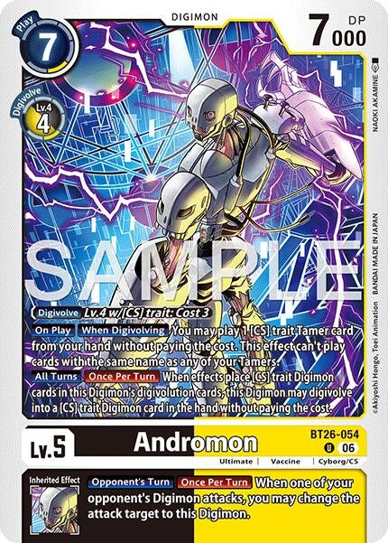 Image for Andromon (BT26-054 U) (Timeless Bonds) (BT-26) - Digimon Card Game