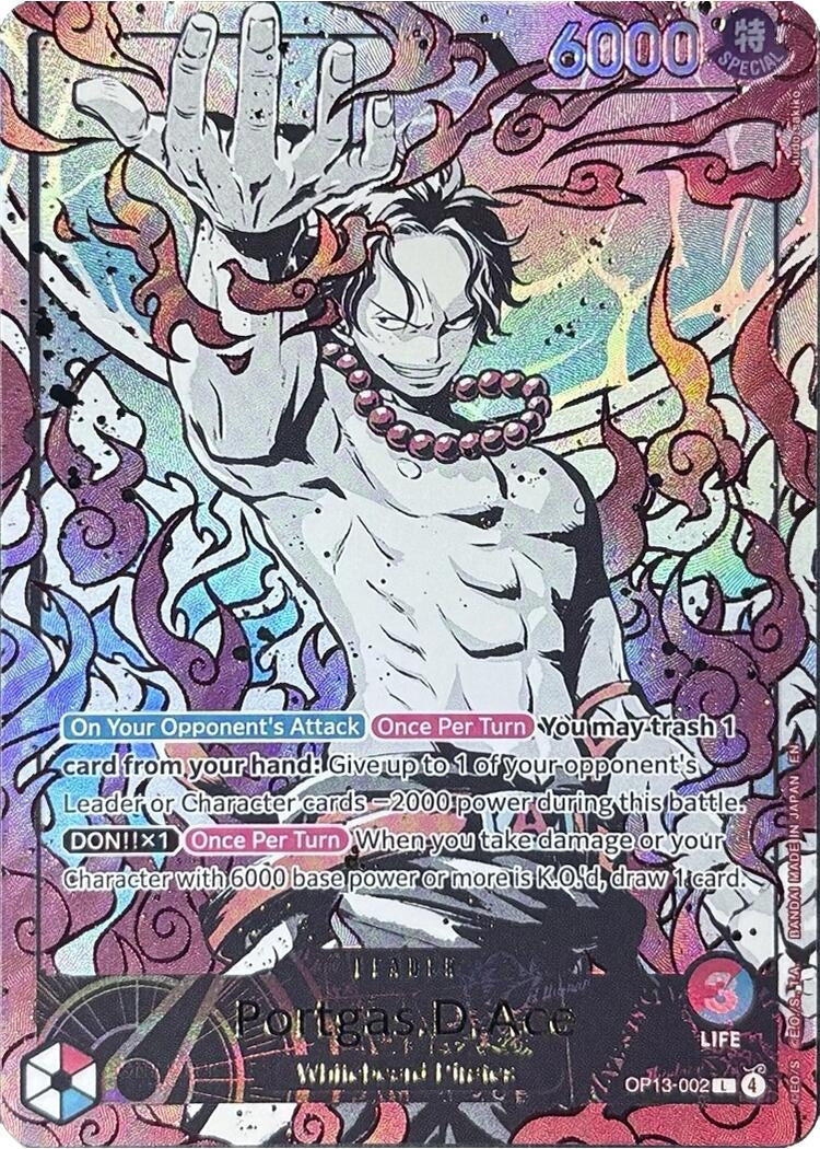 Image for Portgas.D.Ace (English Version 3rd Anniversary Set) (OP13-002) (One Piece Promotion Cards) (OP-PR) - One Piece Card Game