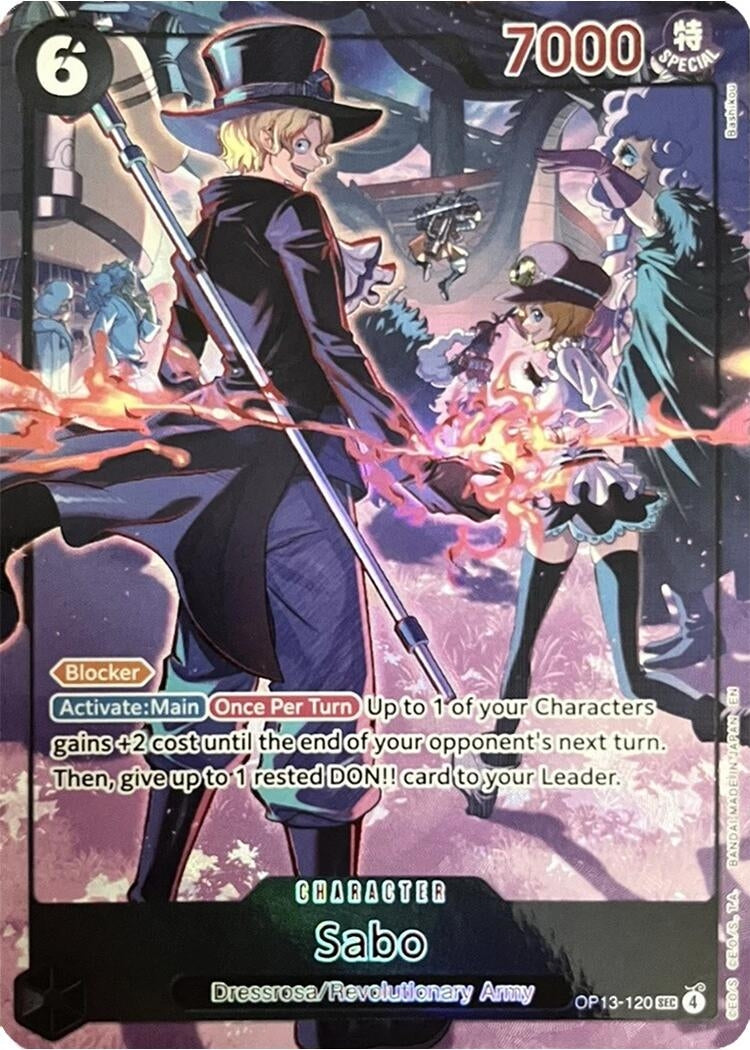 Image for Sabo (120) (English Version 3rd Anniversary Set) (OP13-120) (One Piece Promotion Cards) (OP-PR) - One Piece Card Game