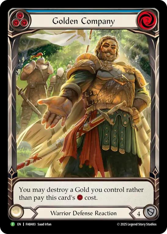 Image for Golden Company (Blue) - FAB483 (FAB483) (Flesh and Blood: Promo Cards) (PR) - Flesh and Blood TCG