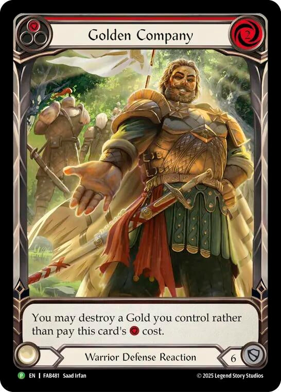 Image for Golden Company (Red) - FAB481 (FAB481) (Flesh and Blood: Promo Cards) (PR) - Flesh and Blood TCG