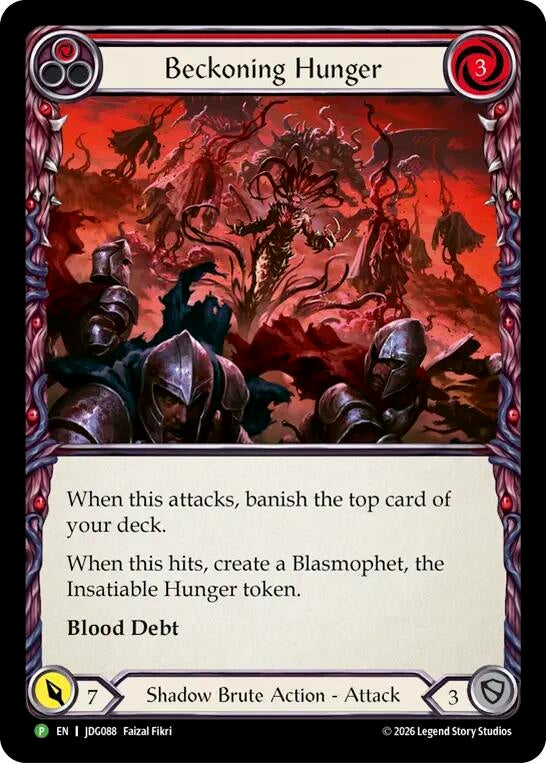 Image for Beckoning Hunger - JDG088 (JDG088) (Flesh and Blood: Promo Cards) (PR) - Flesh and Blood TCG