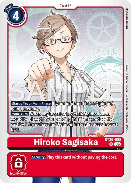 Image for Hiroko Sagisaka (BT26-088 R) (Timeless Bonds) (BT-26) - Digimon Card Game