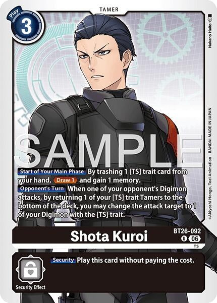 Image for Shota Kuroi (BT26-092 U) (Timeless Bonds) (BT-26) - Digimon Card Game