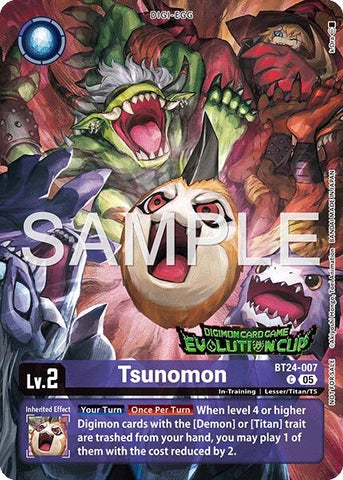 Image for Tsunomon (Evolution Cup 2026 Vol. 3) (BT24-007 C) (Time Stranger) (BT-24) - Digimon Card Game
