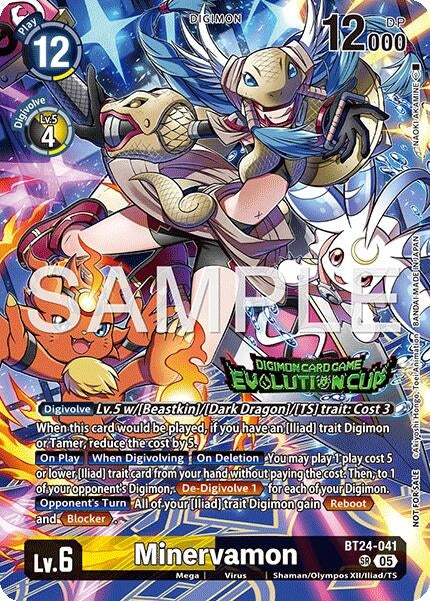 Image for Minervamon (Evolution Cup 2026 Vol. 3) (BT24-041 SR) (Time Stranger) (BT-24) - Digimon Card Game