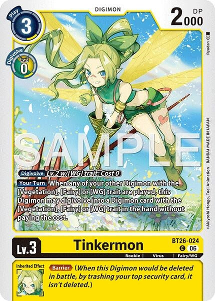 Image for Tinkermon (BT26-024 C) (Timeless Bonds) (BT-26) - Digimon Card Game